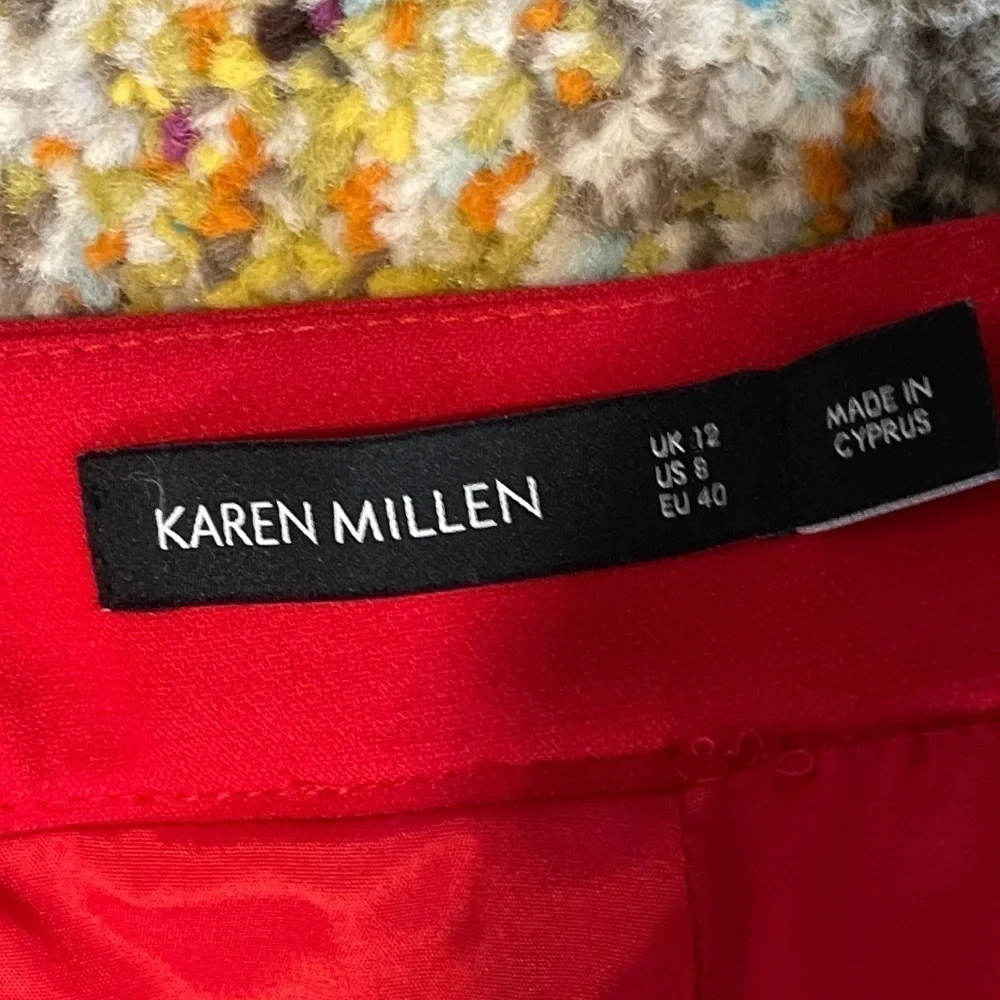 𝅺Karen Millen Military Skirt Red Size 8